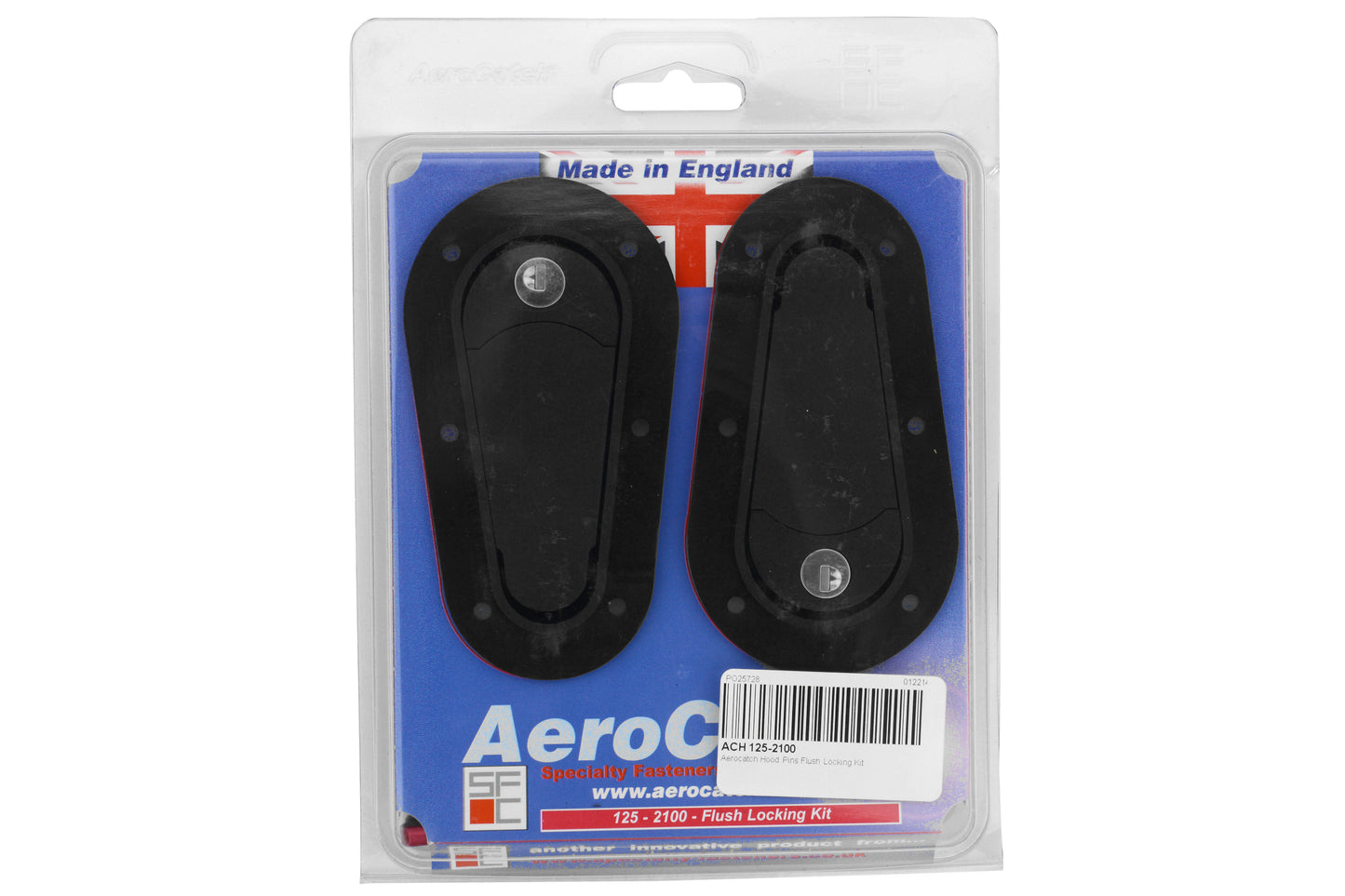 ACH125-2100 Aerocatch Hood Pins Flush Locking Kit - Universal,