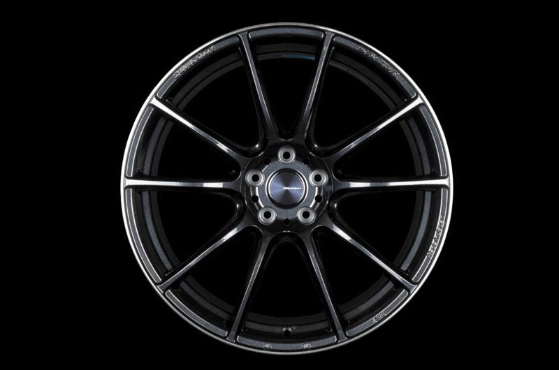 WedsSport SA-25R WBC Weds Black Clear 18x9.5 +45mm 5x100 (Single Wheel) - 2013-2024 Subaru BRZ / Scion FR-S / Toyota GR86 / 2014-2018 Subaru Forester