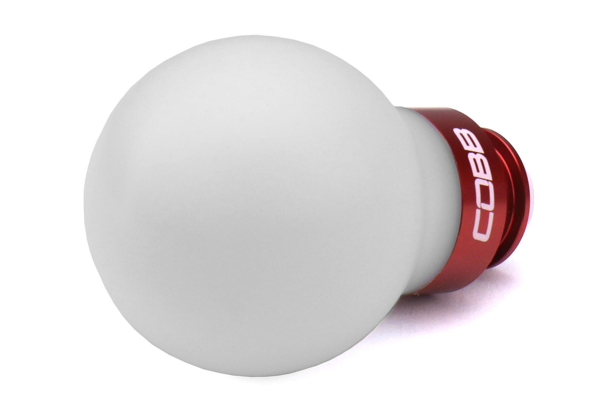 COB211350-W-RD COBB Tuning Delrin Shift Knob White/Red 5MT - Subaru 5MT Models (inc. 2002-2014 WRX),