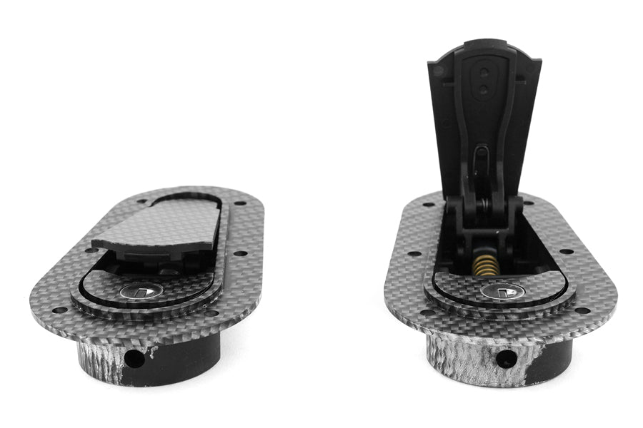 ACH125-3100 Aerocatch Hood Carbon Fiber Pins Flush Locking Kit - Universal,