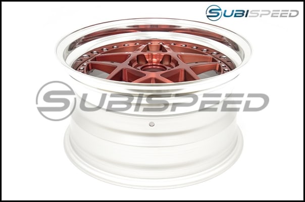 Super Star Reise Red Clear Brushed 17x9 +34 5x100 L Disk Titan Gradation (Single Wheel) - 2013-2024 Subaru BRZ / Scion FR-S / Toyota GR86 / 2014-2018 Subaru Forester