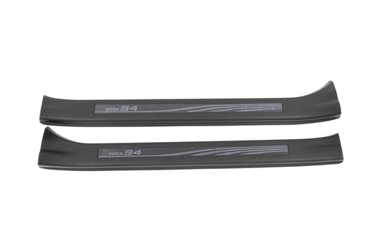 SUBE1017VA400 Subaru JDM "WRX S4" Black Etched Door Sills - 2015+ WRX / 2015+ STI,