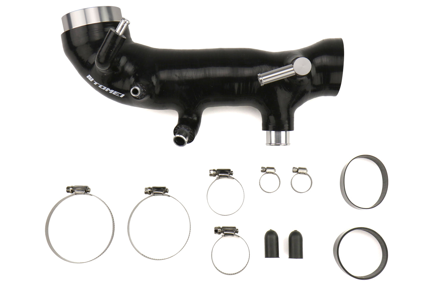 TOMTB301A-SB01B Tomei Silicone Turbo Inlet Hose (Black) - 2002-2007 Subaru WRX / 2004-2021 Subaru STI,