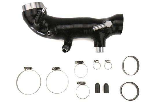TOMTB301A-SB01B Tomei Silicone Turbo Inlet Hose (Black) - 2002-2007 Subaru WRX / 2004-2021 Subaru STI,