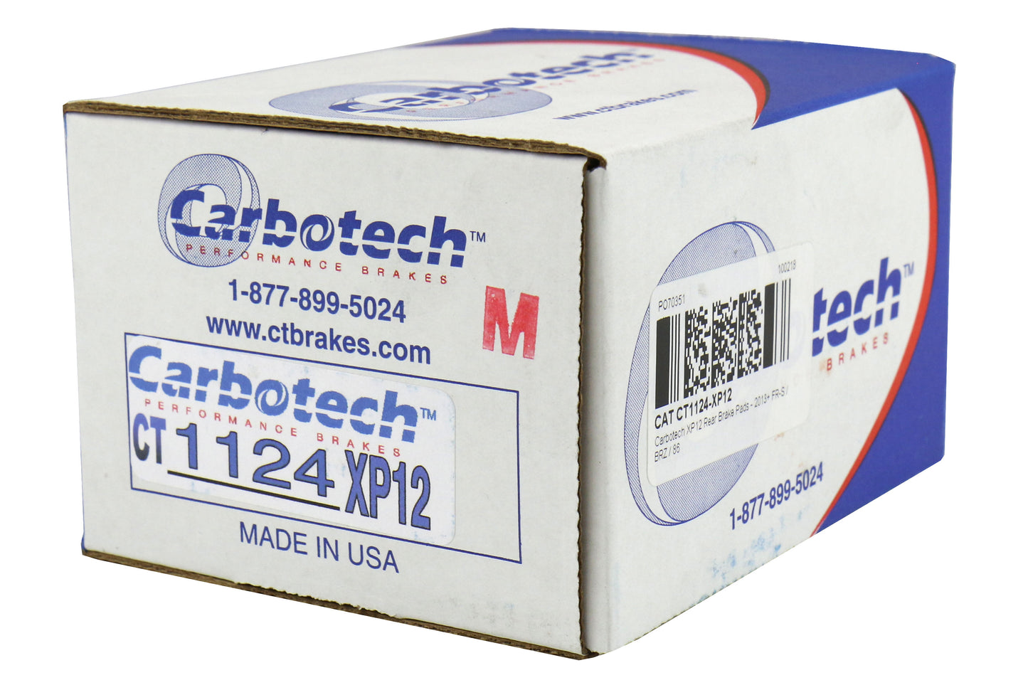 CATCT1124-XP12 Carbotech XP12 Rear Brake Pads - 2013+ FT86,