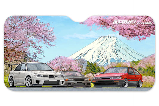 TOMTG701A-0000A Tomei Sun Shade 59*28 GDB/BNR32/AE86 Cherry Blossom Mt.Fuji,