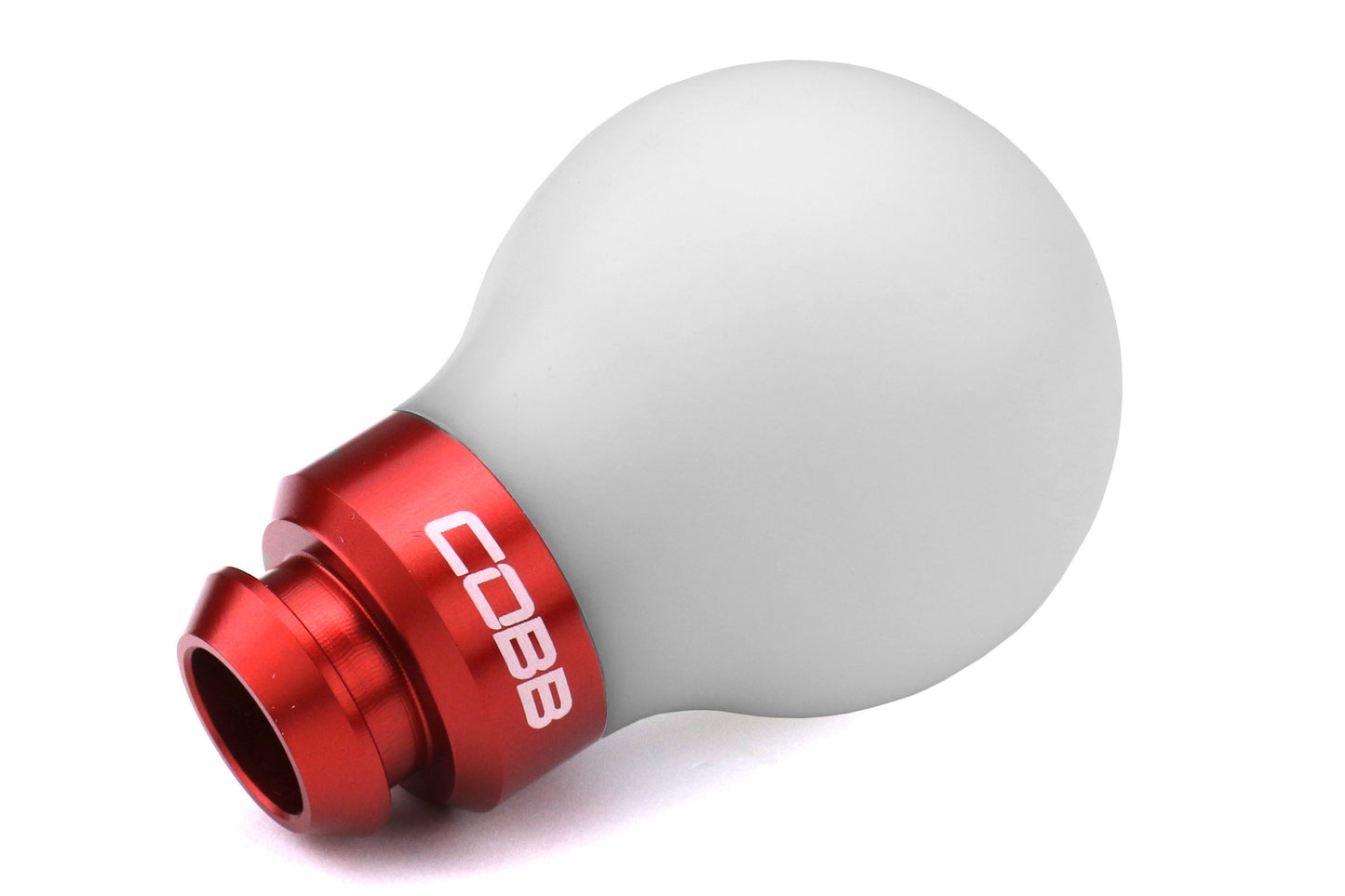 COB211350-W-RD COBB Tuning Delrin Shift Knob White/Red 5MT - Subaru 5MT Models (inc. 2002-2014 WRX),