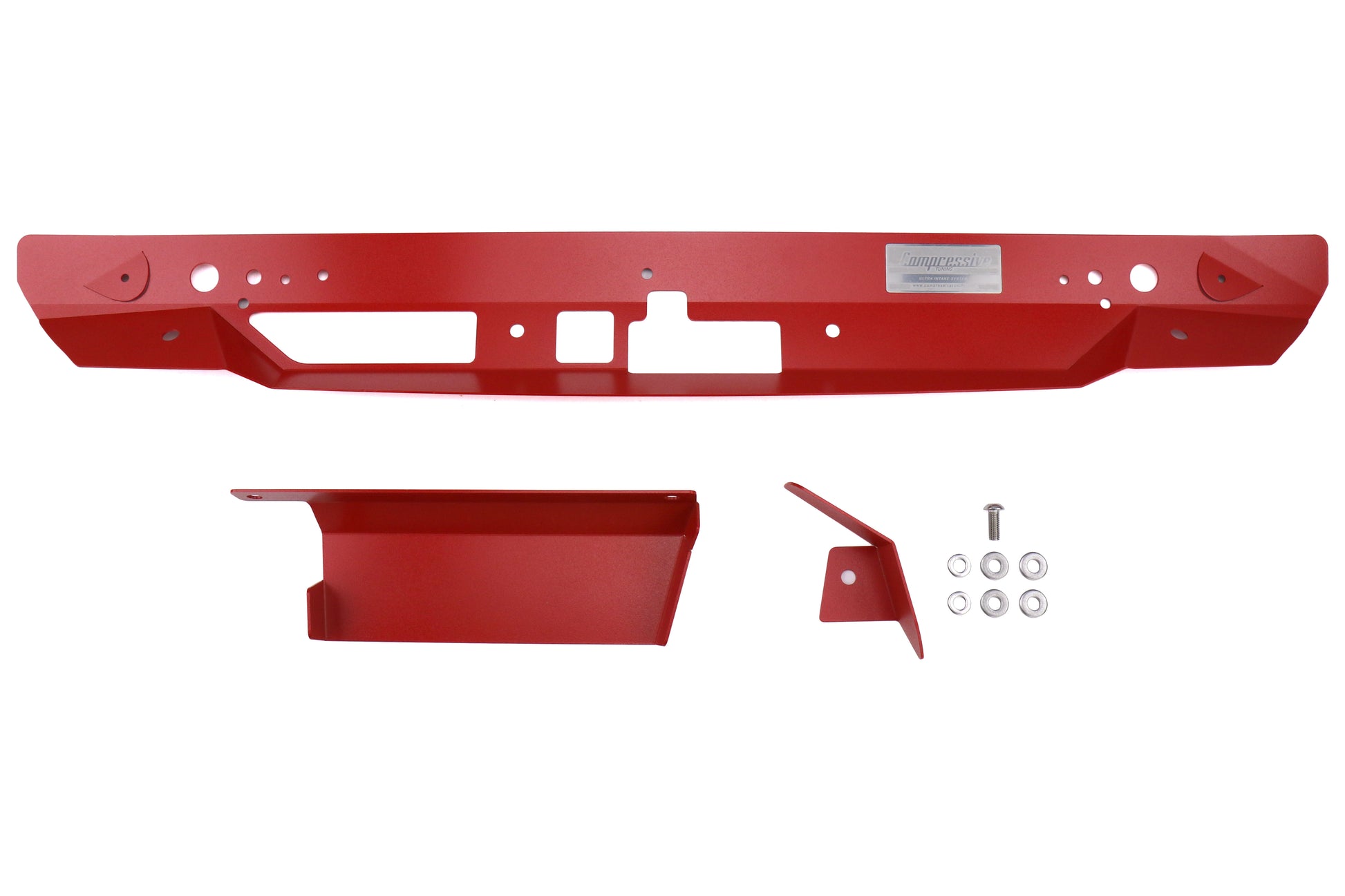 CMPSFS151-WR Compressive Tuning Smart Flow Shroud - 2015+ WRX / STI-Wrinkle Red,