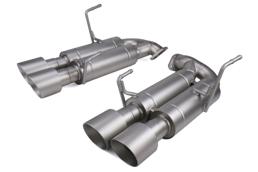 CPESBAE00002T CP-E Austenite Axle Back Quad Mufflers 4in Titan Tips - 2015+ WRX / STI,