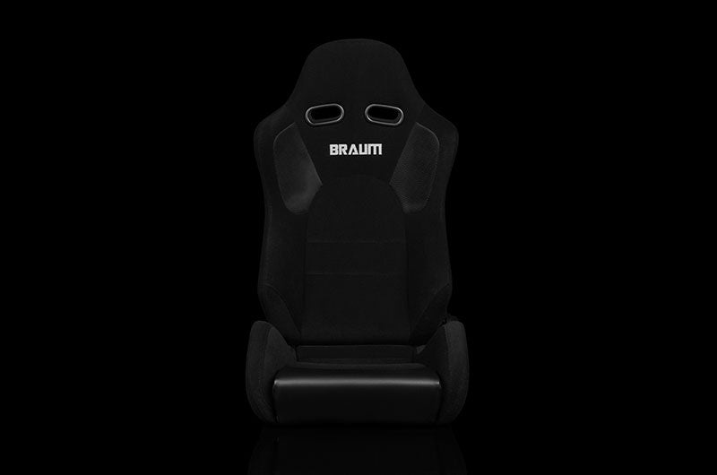 BRMBRR2-BKBS Braum Advan Series Sport Seats - Black Cloth Pair - Universal,