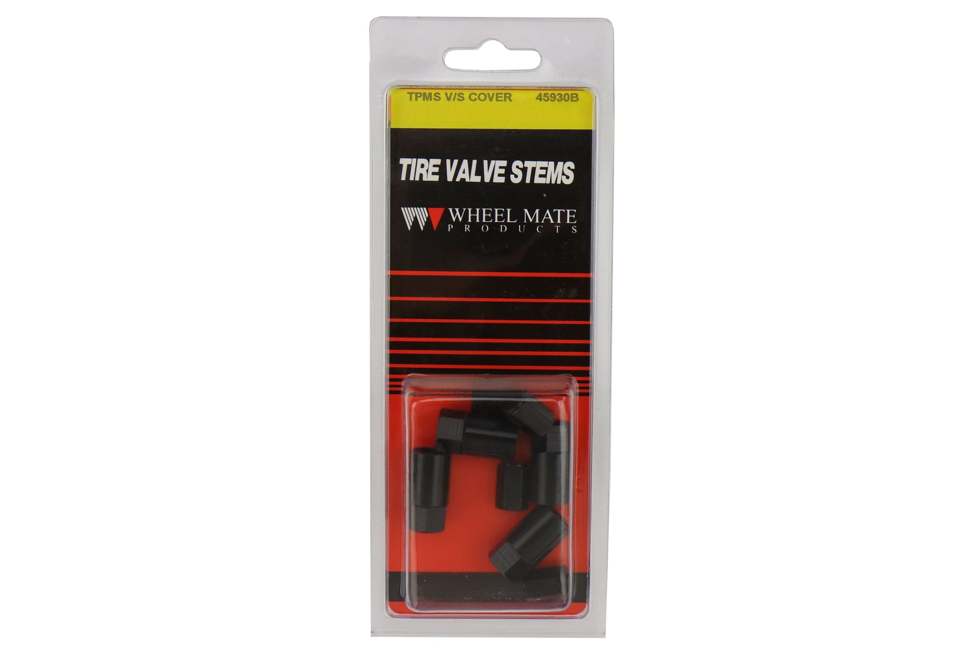 WMP45930B Wheel Mate TPMS Color Valve Step Sleeve and Cap Kit - Universal (Black),