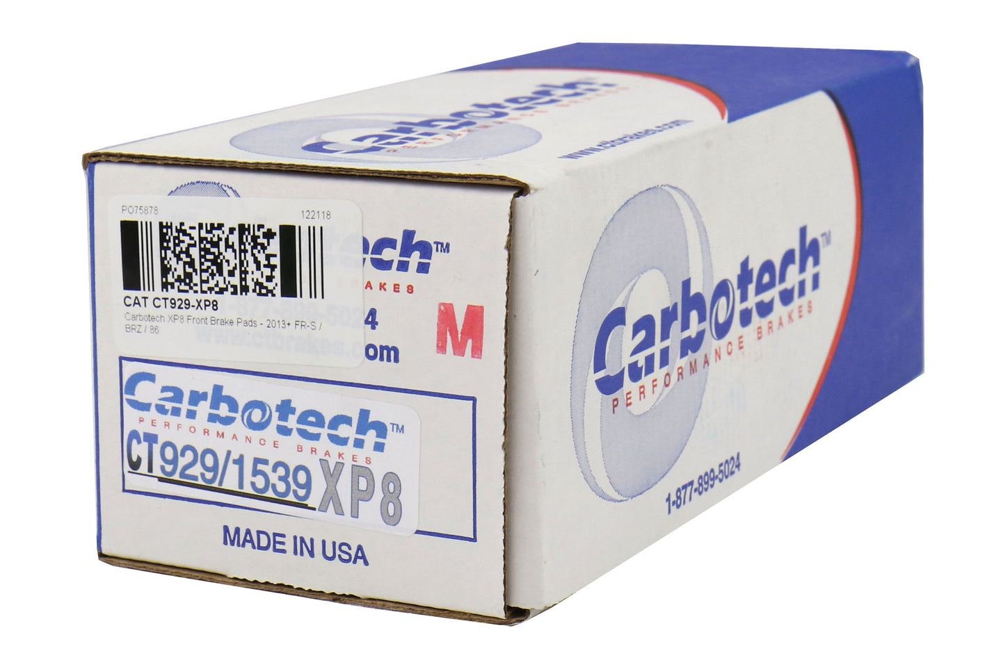 CATCT929-XP8 Carbotech XP8 Front Brake Pads - 2013+ FR-S / BRZ / 86,