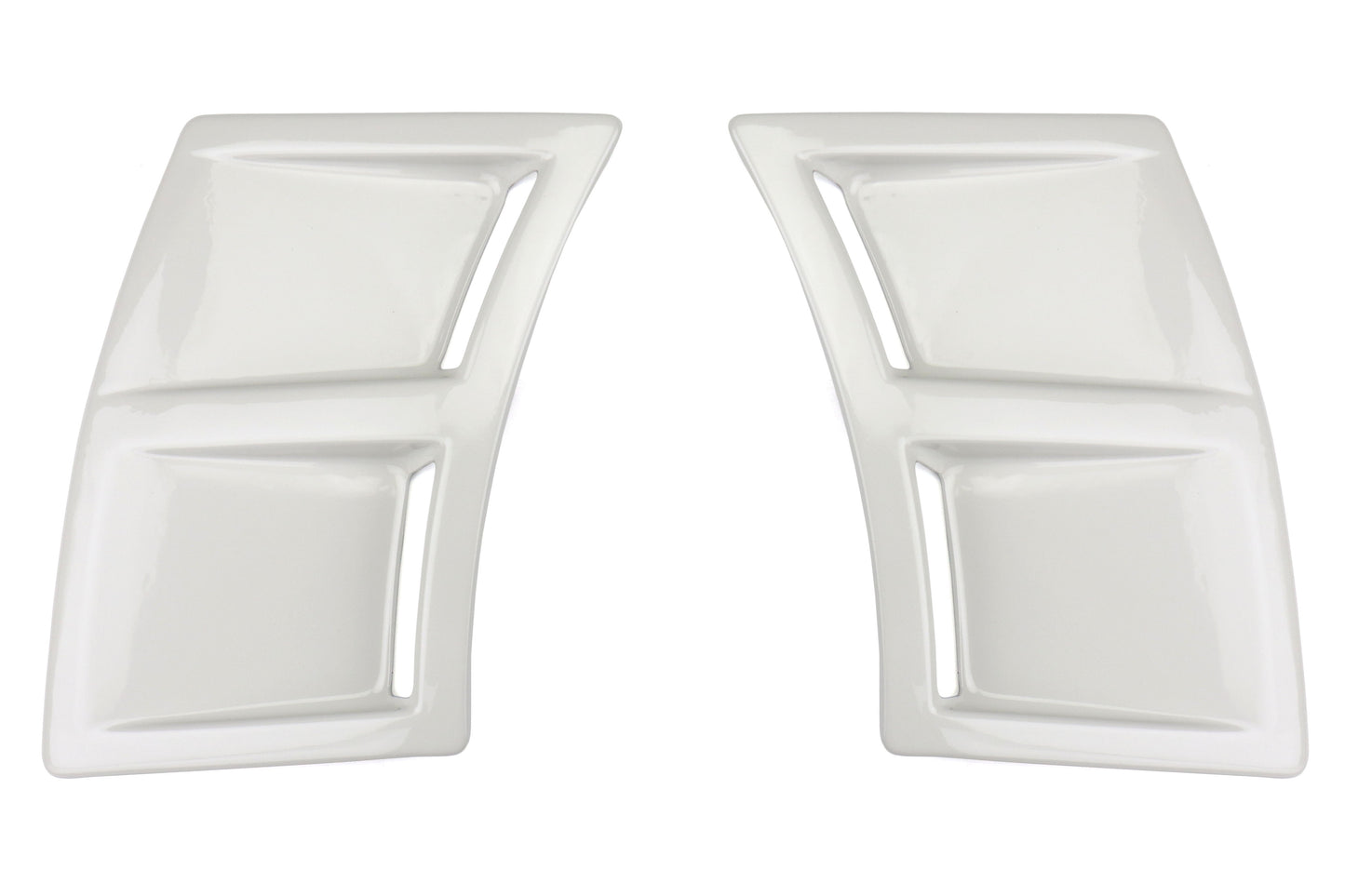 OLMOLMS207RVNT-K1X OLM S207 Style Paint Matched Rear Bumper Vent Inserts - 2015+ WRX / STI-Crystal White Pearl (K1X),