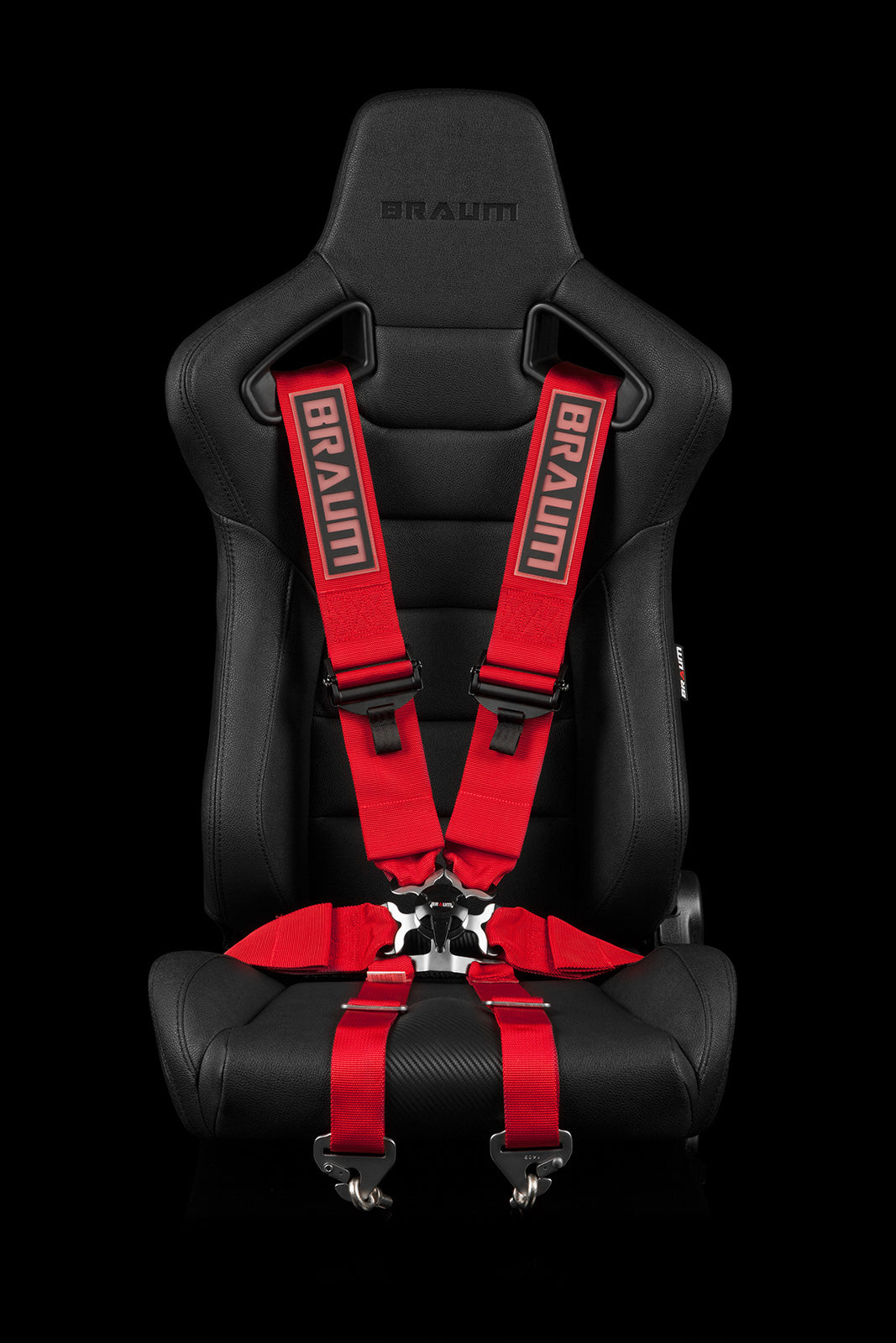 Braum 6 Point 3inch FIA Certified Racing Harness - Red Each - Universal