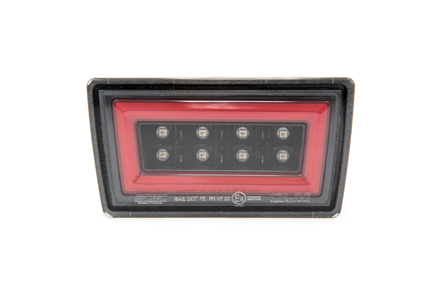 OLMA.70023.2.XV OLM Night Bar F1 Style Rear Brake Light - 2015+ WRX / STI / 2013-2017 Crosstrek-Clear Lens, Gloss Black Base, Red Bar-Crosstrek,