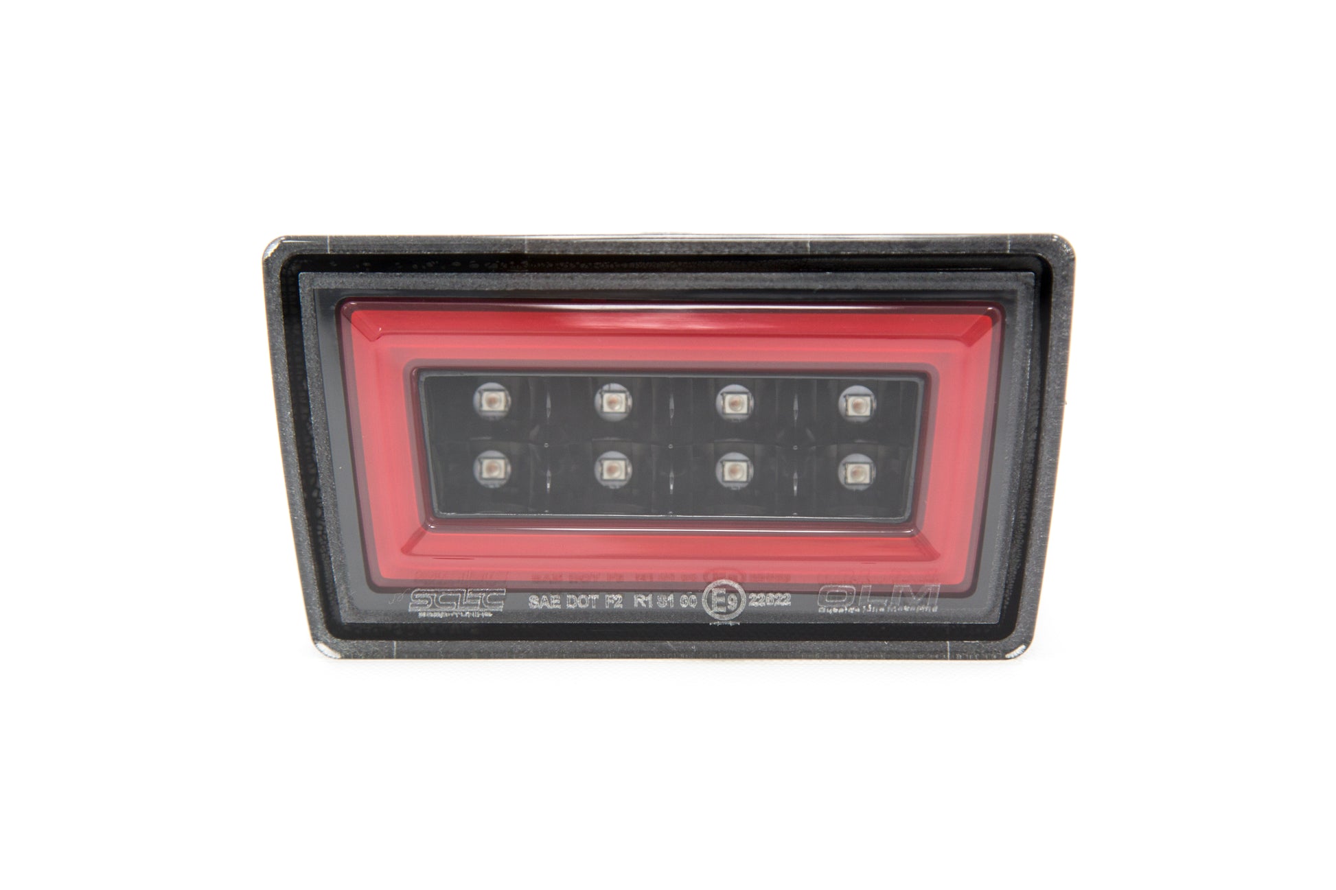 OLMA.70023.2.XV OLM Night Bar F1 Style Rear Brake Light - 2015+ WRX / STI / 2013-2017 Crosstrek-Clear Lens, Gloss Black Base, Red Bar-Crosstrek,