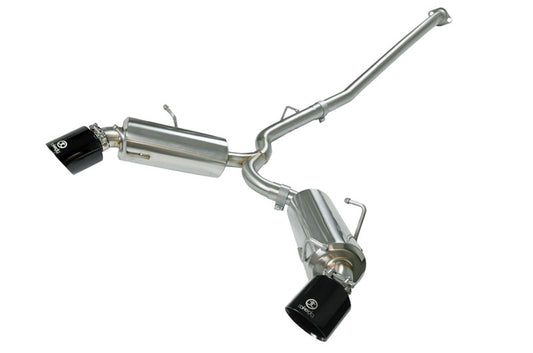 aFe Takeda 2-1/2 IN 304 Stainless Steel Cat-Back Exhaust System w/Black Tip - 2013-2016 Scion FR-S / 2013-2020 Subaru BRZ / 2017-2020 Toyota 86