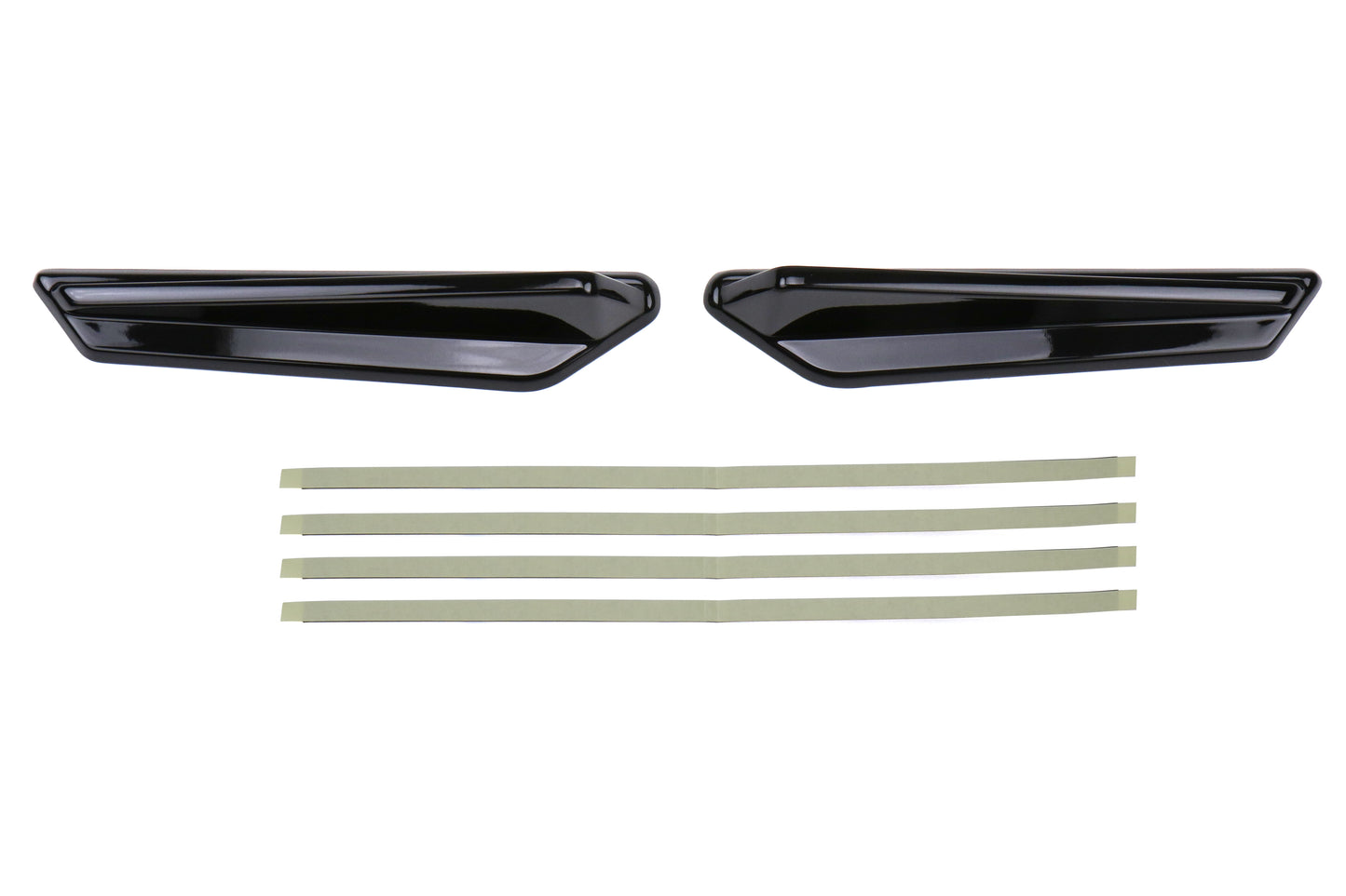 OLMA.70065.2 OLM Gloss Black JDM Style Canards - 2015+ WRX / STI,