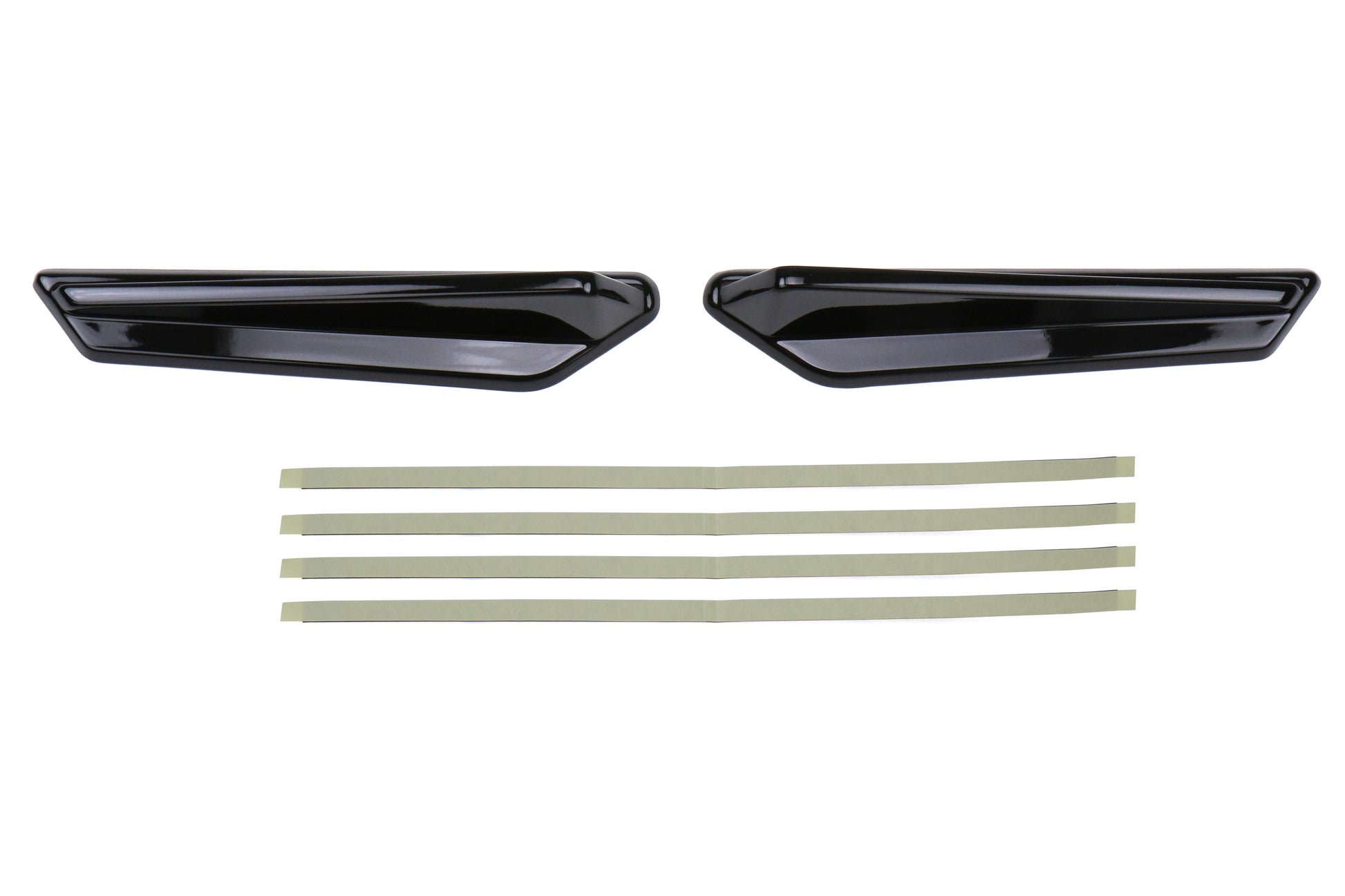 OLMA.70065.2 OLM Gloss Black JDM Style Canards - 2015+ WRX / STI,