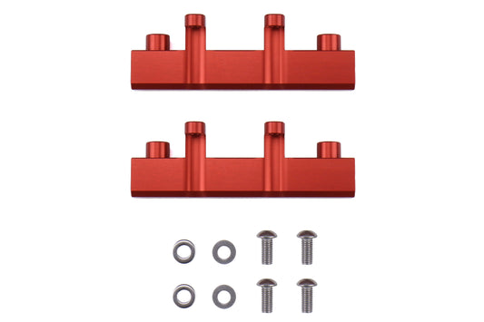 ALUALM-FUEL-RAIL-R Aluminati Billet Top Feed Fuel Rails - 2015+ STI-Red,