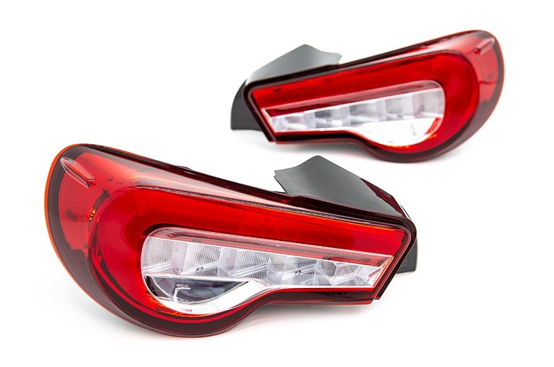VALTT86Z-HC-2 Valenti Jewel LED Tail Lights (Red Lens, Chrome Reflector) - 2013+ FT86,