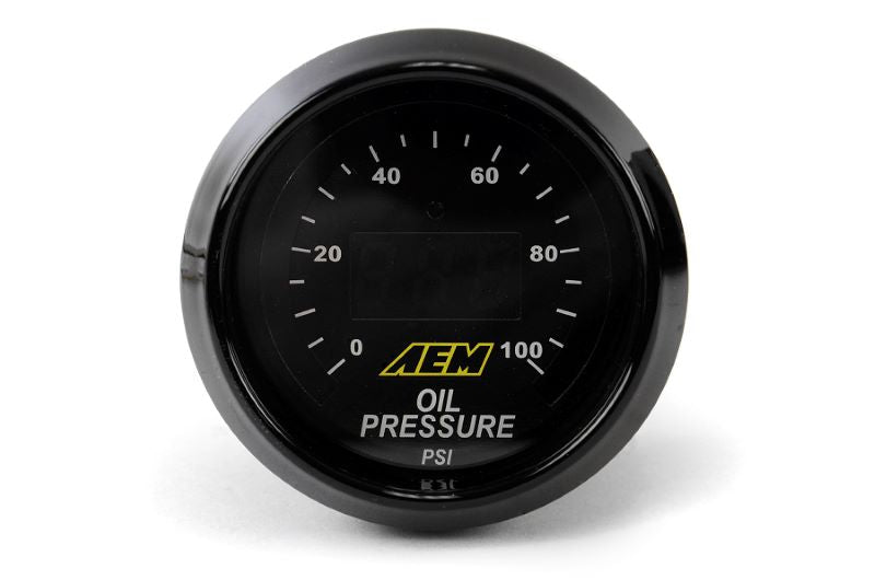 AEI30-4401 AEM Oil/Fuel Pressure Gauge Digital 52mm,