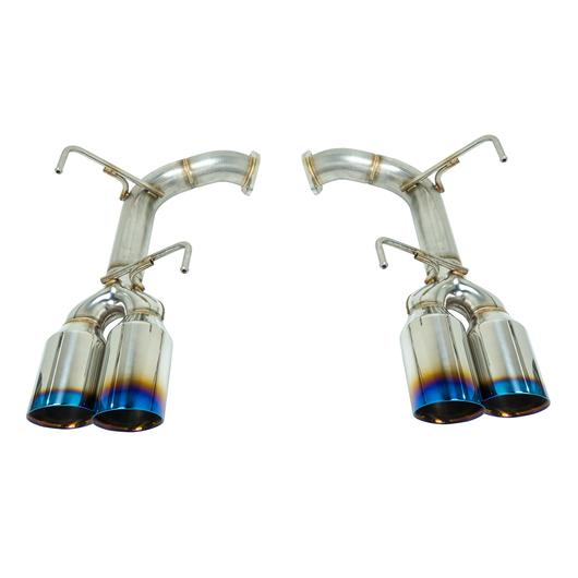 REMRO-TTVA-D4 Remark Axleback Exhaust 4in Tip - 2015-2020 WRX / STI-Titanium-Double Wall,