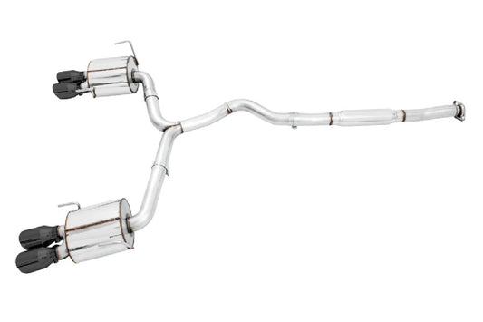 AWE3015-43979 AWE Tuning Touring Edition Cat Back Exhaust Diamond Black Tips - 2022+ Subaru WRX,