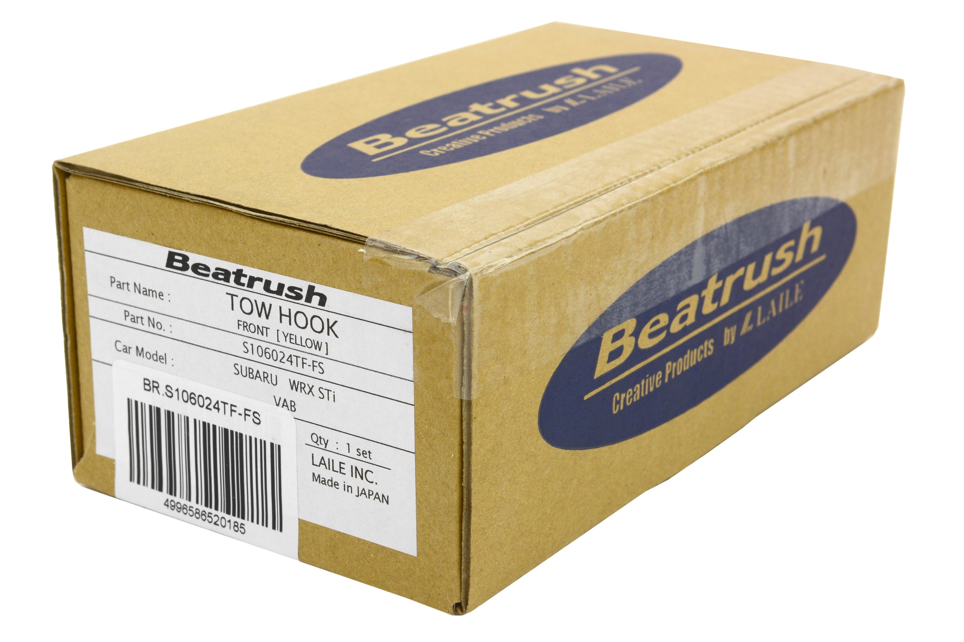BEAS106024TF-FS Beatrush Front Tow Hook - 2015+ WRX / 2015+ STI-Yellow,