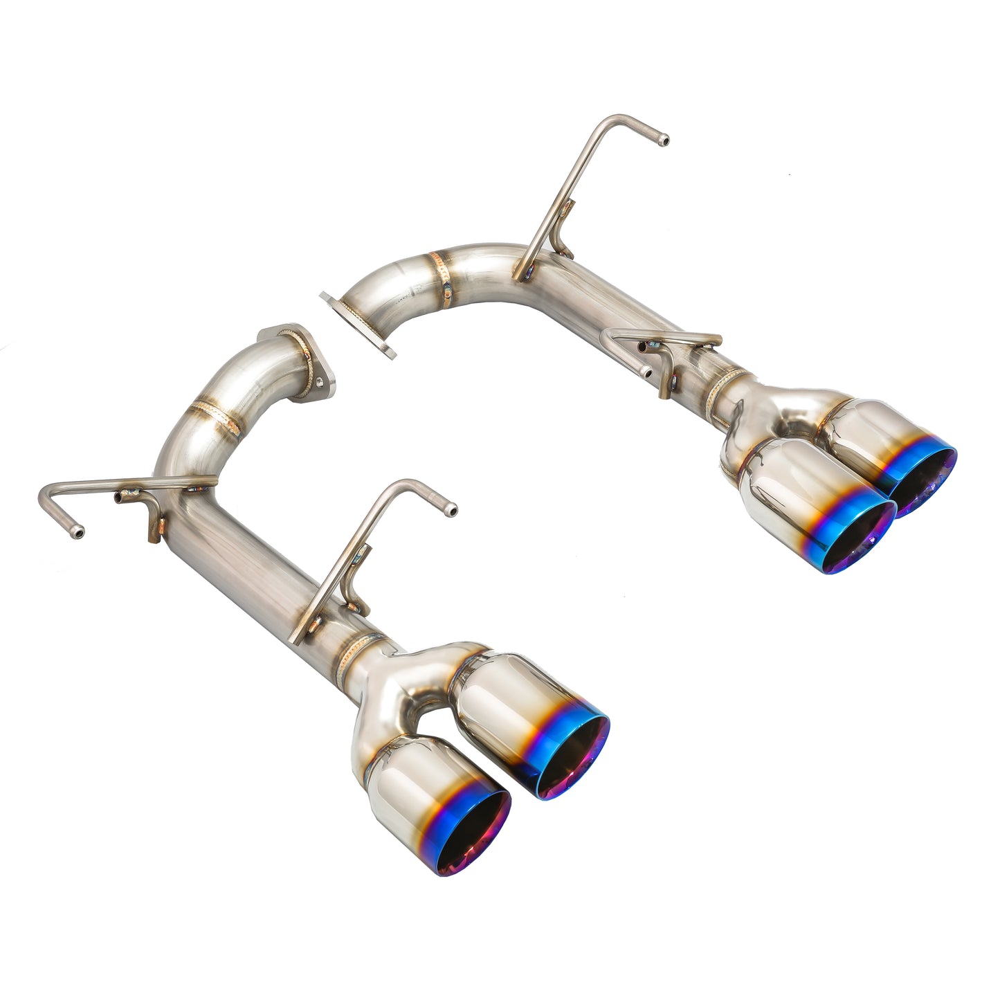 REMRO-TTVA-D GReddy Remark Muffler Delete - 2015 WRX / STI-Burnt Tip (Blue)-Double Wall,