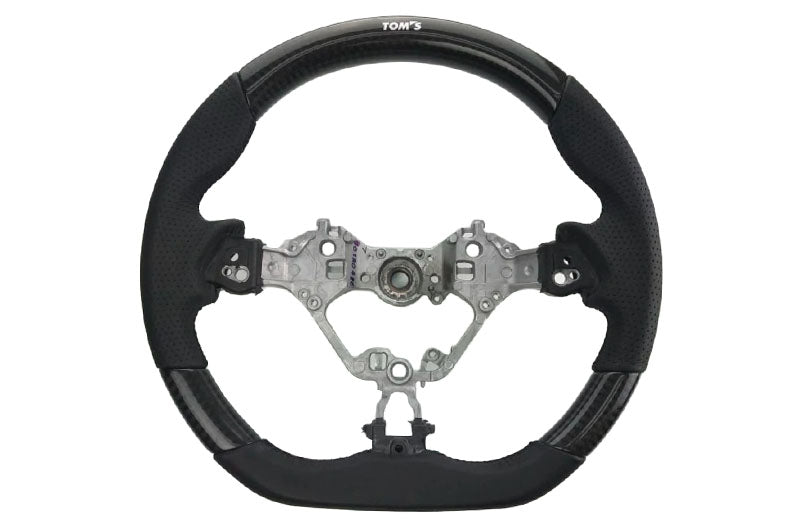 TMSTM-45100-TZN65 TOMS Steering Wheel Carbon Fiber and Black Leather - 2017+ Toyota 86,