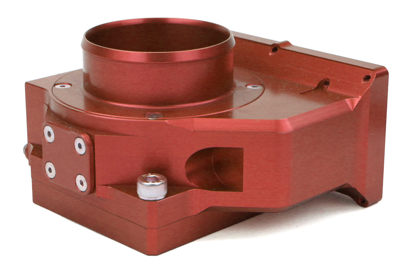 BBA001000150200 Boomba Racing 75mm DBW Throttle Body Red - 2004+ Subaru STI,