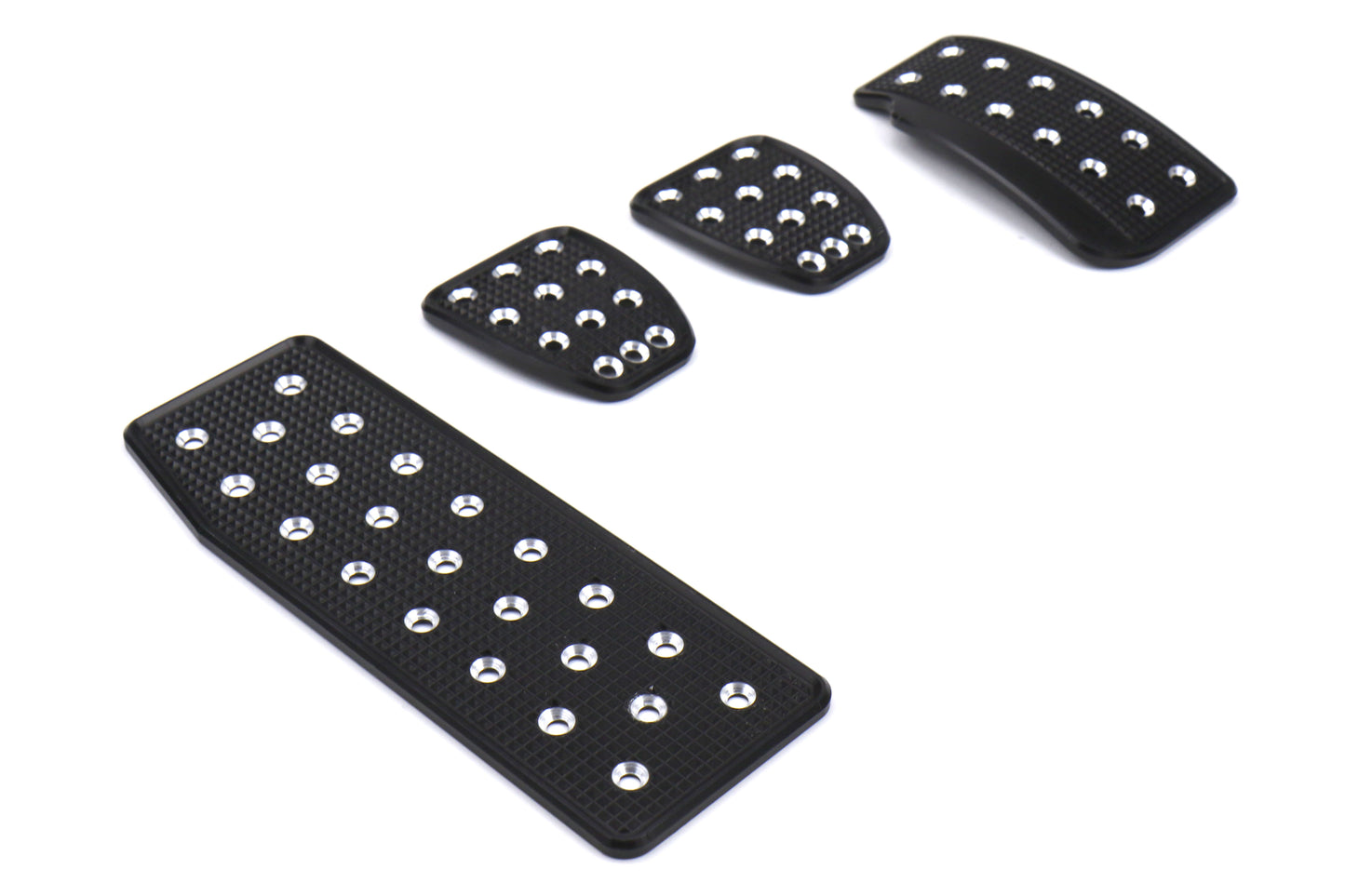 SRPSRP-PEDALS-FULL-BLK-SIL Billet Aluminum Sports Racing Pedals - 2015+ WRX / 2015+ STI / 2013+ BRZ,