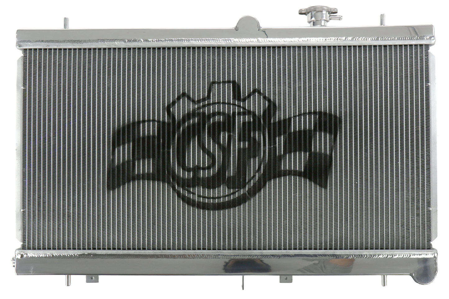 CSF3076O CSF Racing Radiator w/ Built-in Oil Cooler and Sandwich Plate - Subaru WRX/STi Manual 2002-2007,