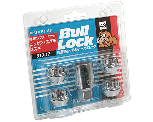 SKU: W61317,,Project Kics Bull Locks Chrome M12x1.25 Open End Type Wheel Locks,