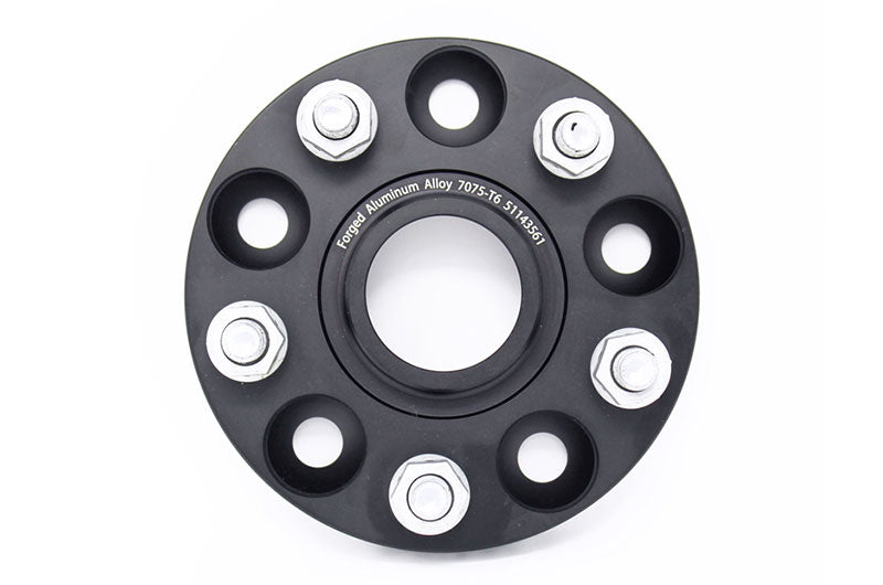 TQSTS-WS-536 Torque Solution Forged Aluminum Wheel Spacer 5x114.3 20mm Black Pair - 2015-2021 Subaru WRX & STI,