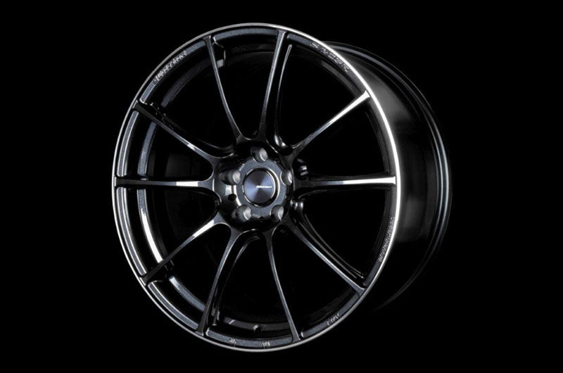 WedsSport SA-25R WBC Weds Black Clear 18x9.5 +45mm 5x100 (Single Wheel) - 2013-2024 Subaru BRZ / Scion FR-S / Toyota GR86 / 2014-2018 Subaru Forester