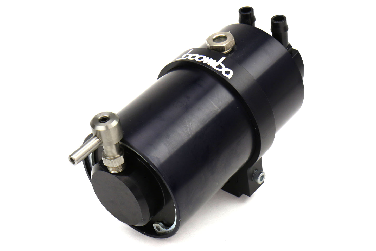 BBA031-00-026B Boomba Racing Stage 2 Oil Catch Can Kit (PCV) - 2015+ WRX-Black,