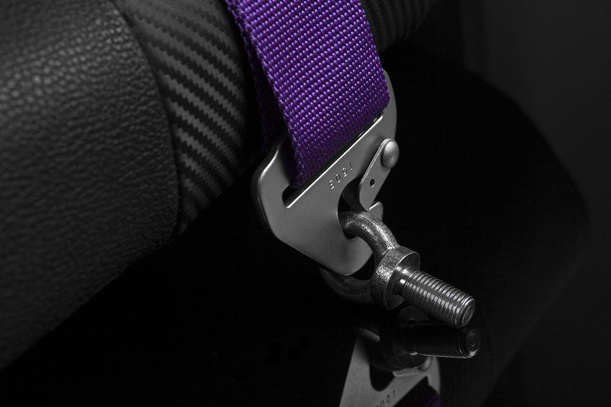 Braum 5 Point 3inch SFI Approved Racing Harness - Purple Each - Universal