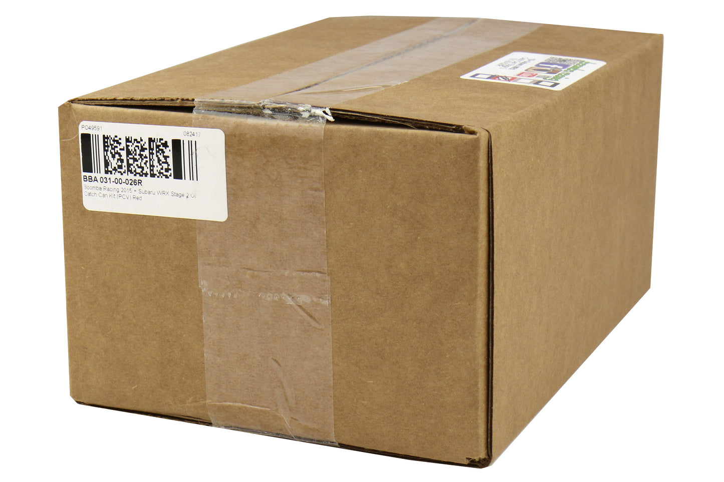 BBA031-00-026R Boomba Racing Stage 2 Oil Catch Can Kit (PCV) - 2015+ WRX-Red,