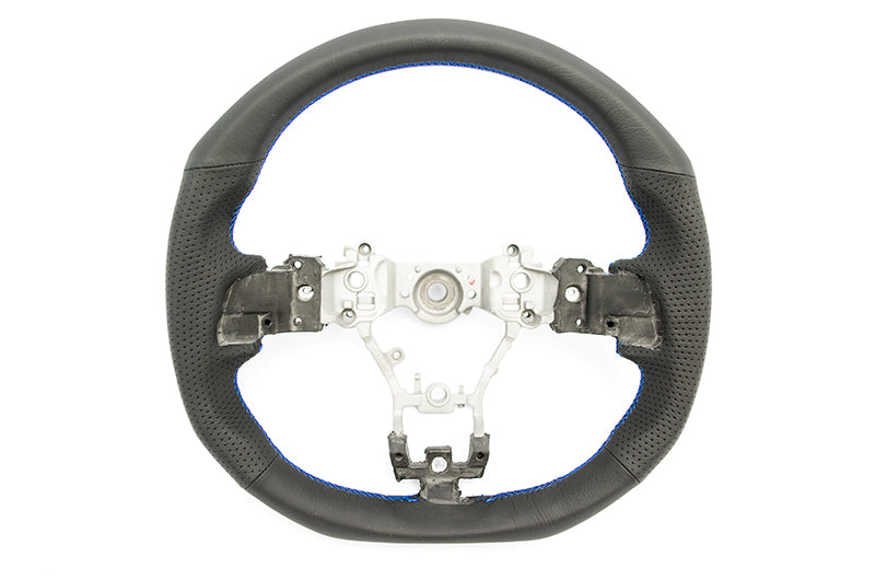 DAMSS360RRX DAMD D Shaped Steering Wheel (Blue Stiching) - 2015+ WRX / 2015+ STI,