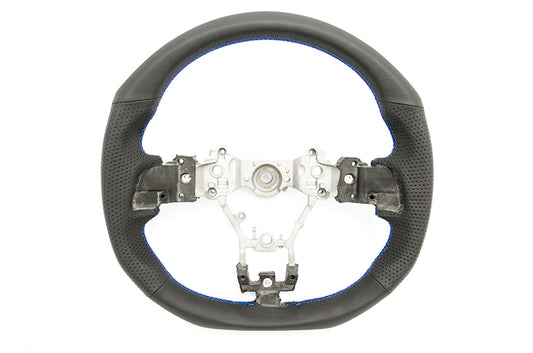 DAMSS360RRX DAMD D Shaped Steering Wheel (Blue Stiching) - 2015+ WRX / 2015+ STI,