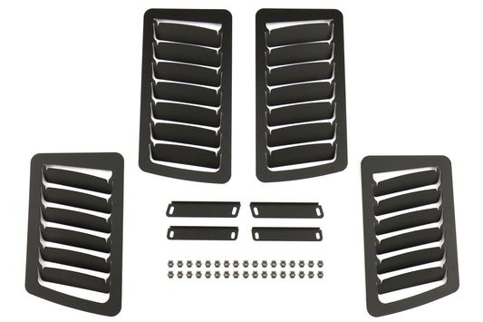 VERA0065A-BLK Velox Slanted Hood Louver (Vents) Kit - 2013+ FT86-Black,