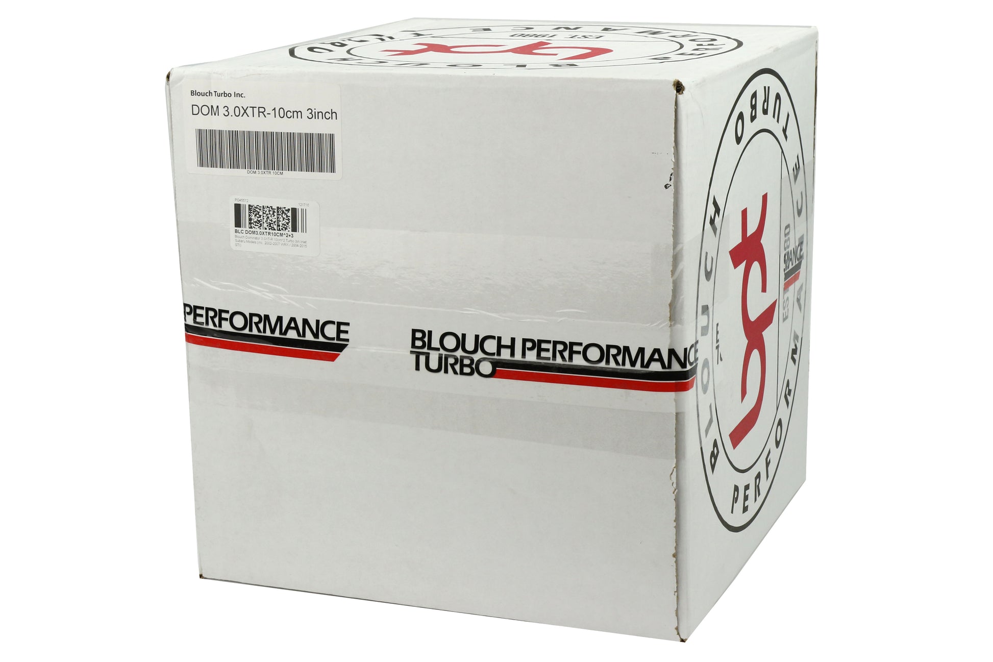 BLCDOM3.0XTR10CM2+3 Blouch Dominator Turbo 3.0XT-R 10cm With 3in Inlet - 2002-2007 Subaru WRX / 2004-2021 Subaru STI,