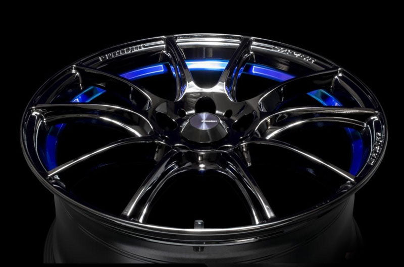 WedsSport SA-25R Blue Light Chrome II 18x9.5 +45mm 5x100 (Single Wheel) - 2013-2024 Subaru BRZ / Scion FR-S / Toyota GR86 / 2014-2018 Subaru Forester