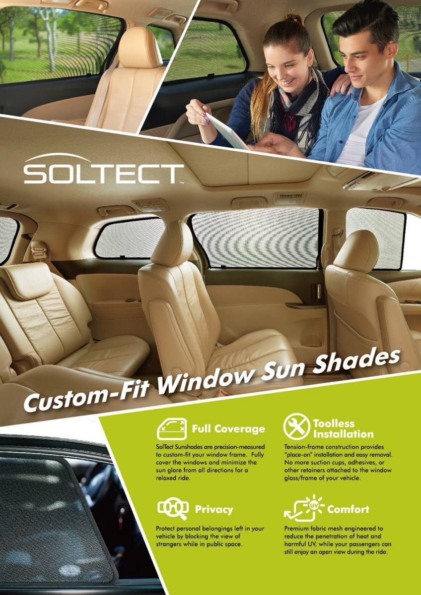 UACS1SB0095 3D Maxpider Soltect Rear Window Shade - 14-18 Forester,