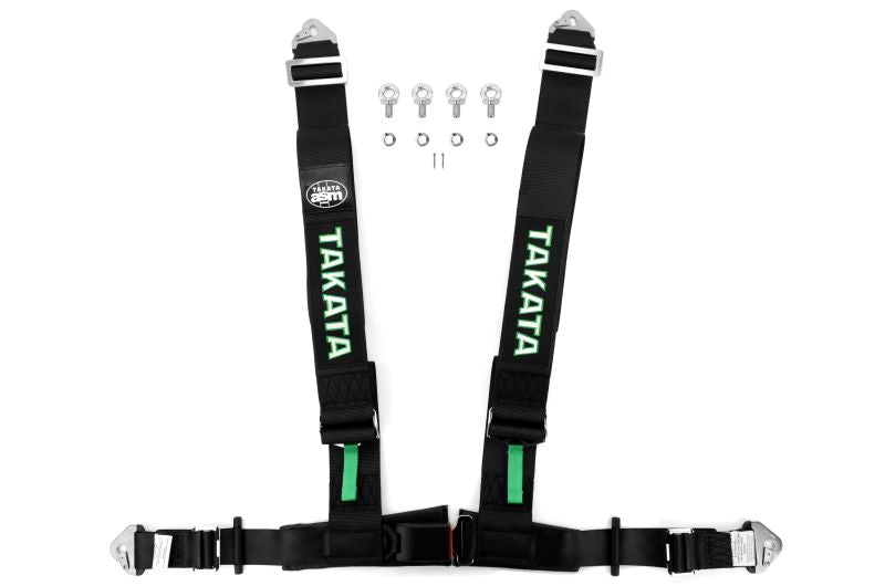 TAK70002-0 Takata Drift III 4-Point Harness Black Snap-On,