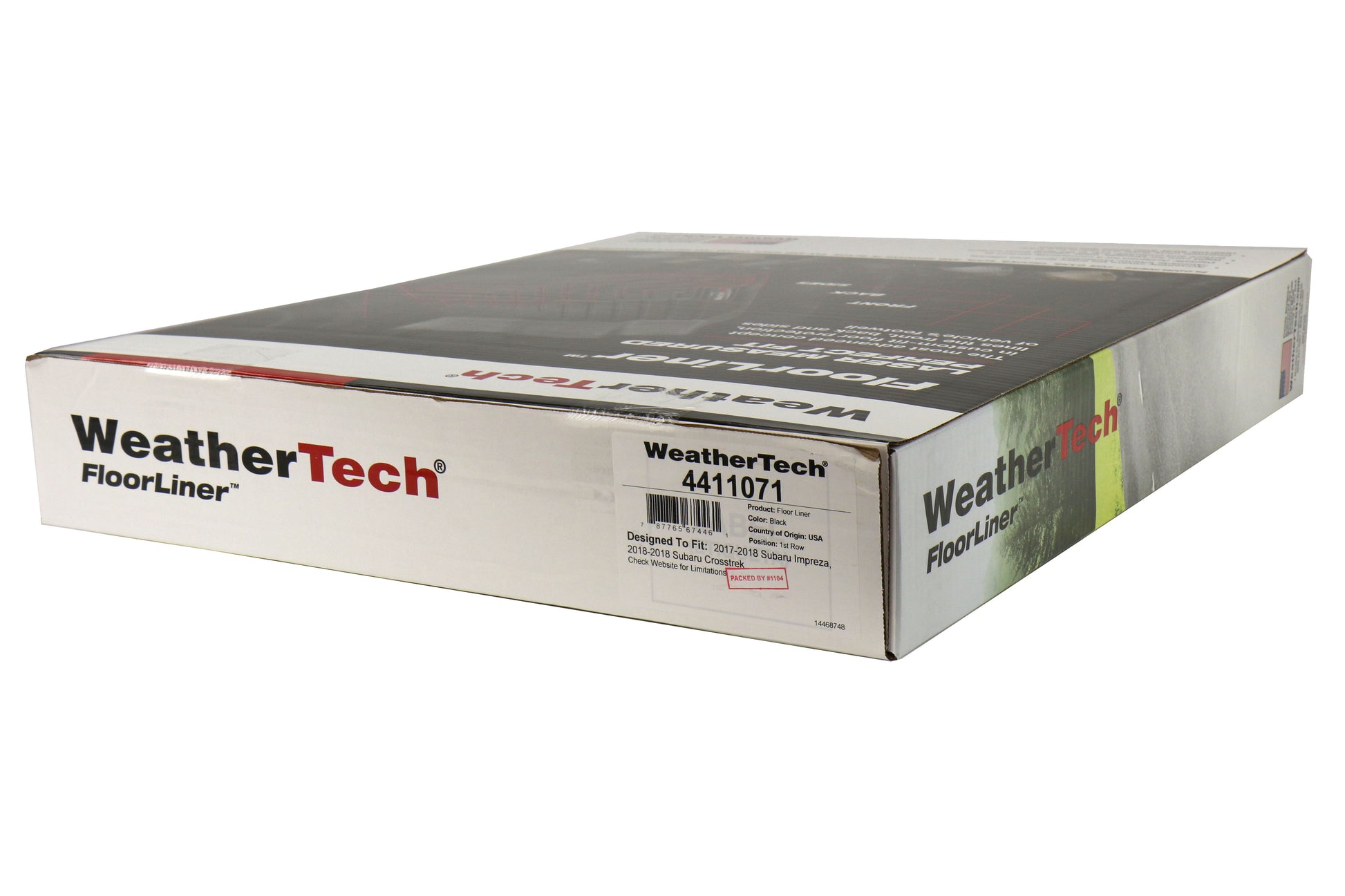 WEA4411071 Weathertech Front Floor Mats (Black) - 2017 Impreza,