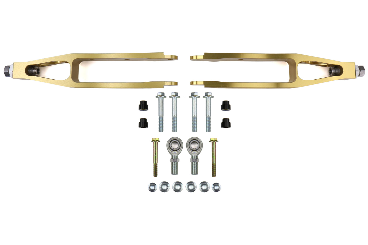 Verus Engineering Lightweight 7000 Series Billet Aluminum Rear Lower Control Arms w/o Inboard Mount Anodized Gold - 2008-2021 Subaru WRX / STI / 2013-2016 Scion FRS / 2013-2024 Subaru BRZ / Toyota GR86