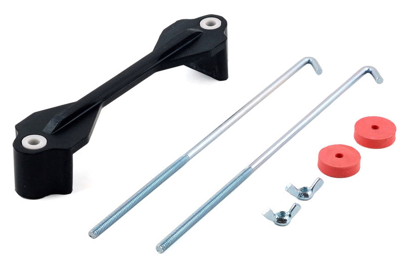 TMRTR-ABT002 Tomioka Racing Rubber Battery Tie Down Kit w/ 10in J Hooks and Bolts (6 7/8inch) - Universal,
